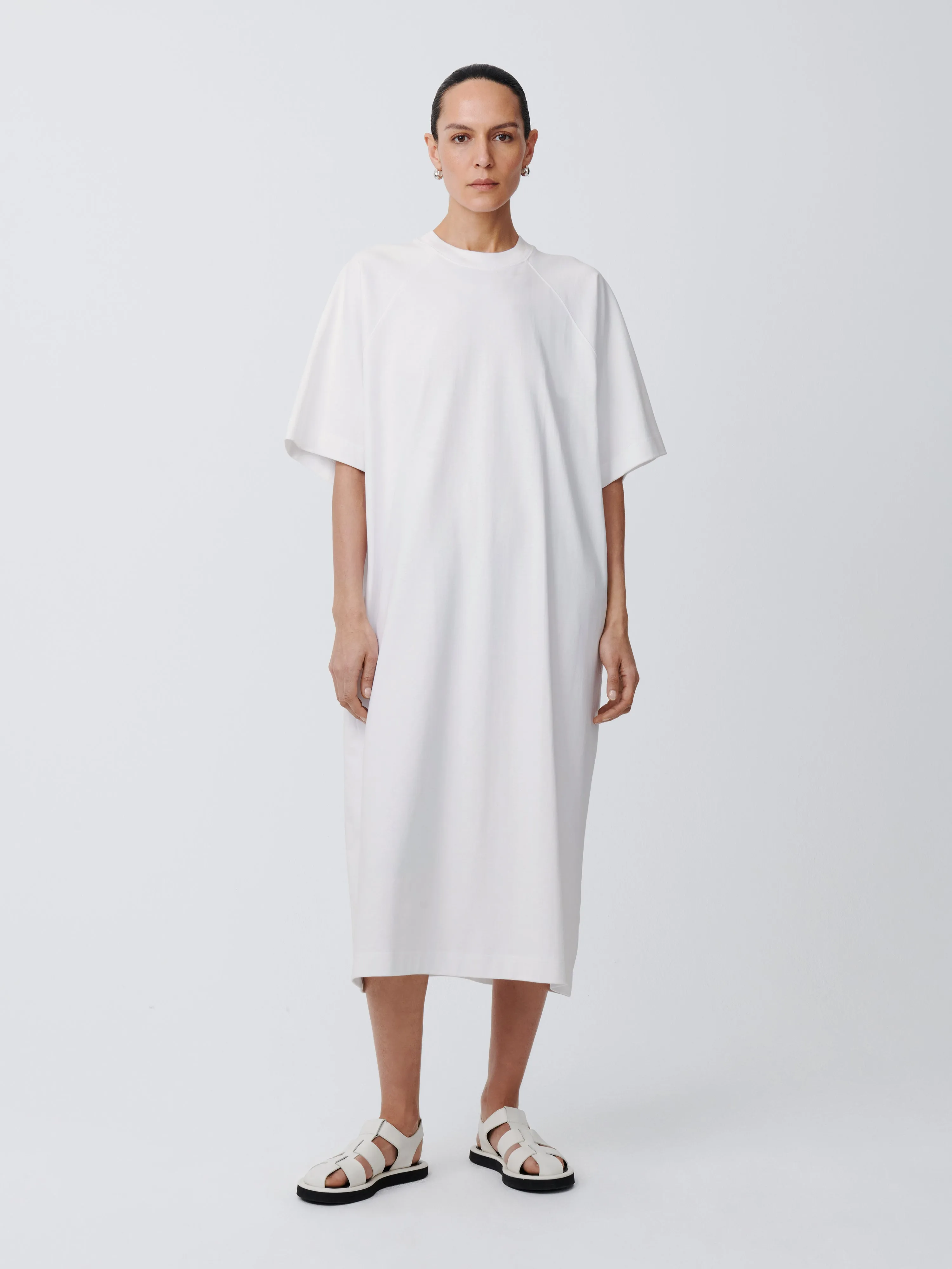 Stokes Dress in White sold by Studio Nicholson
