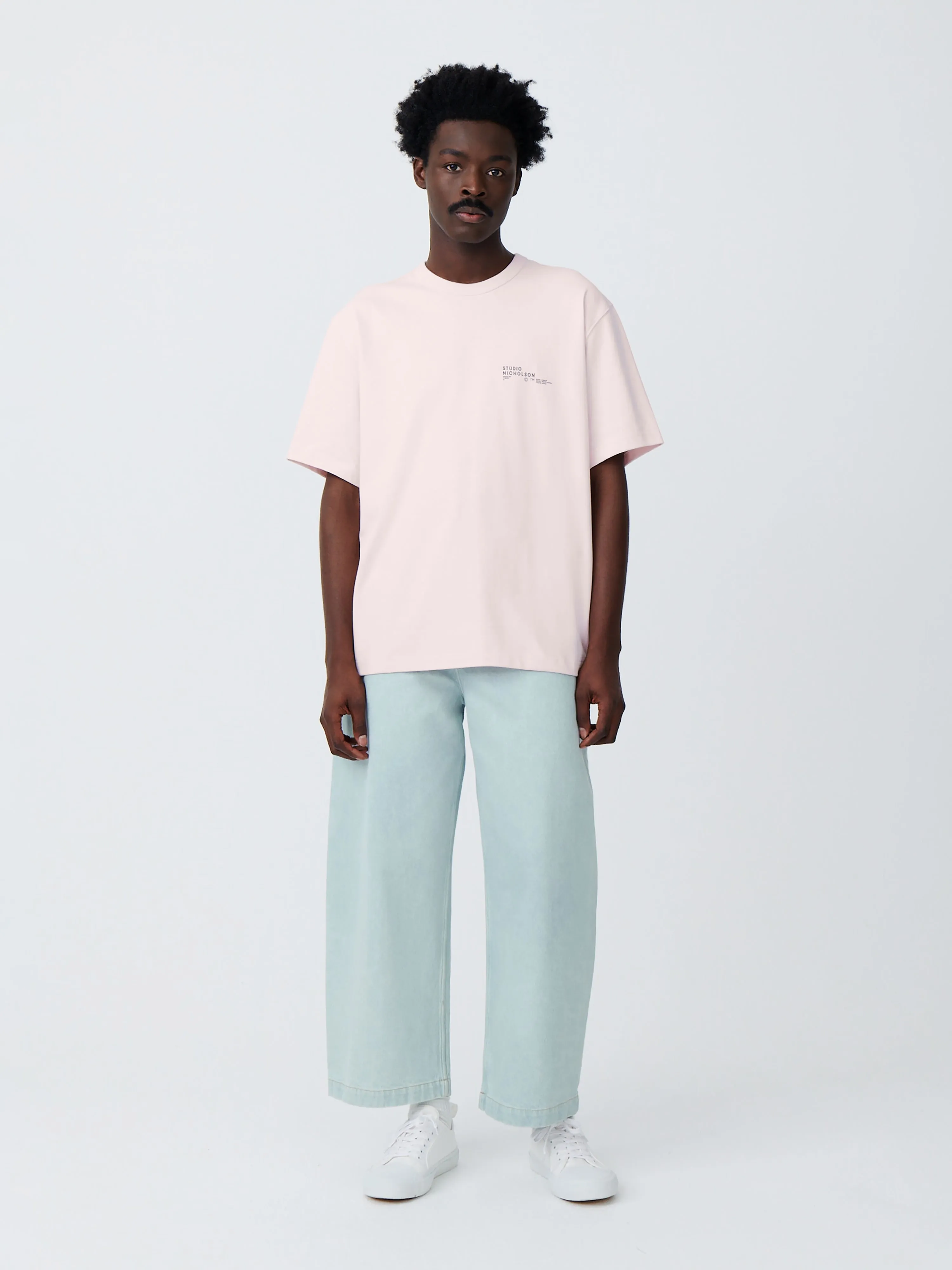 Module T-Shirt in Miami Pink sold by Studio Nicholson product image thumbnail 2