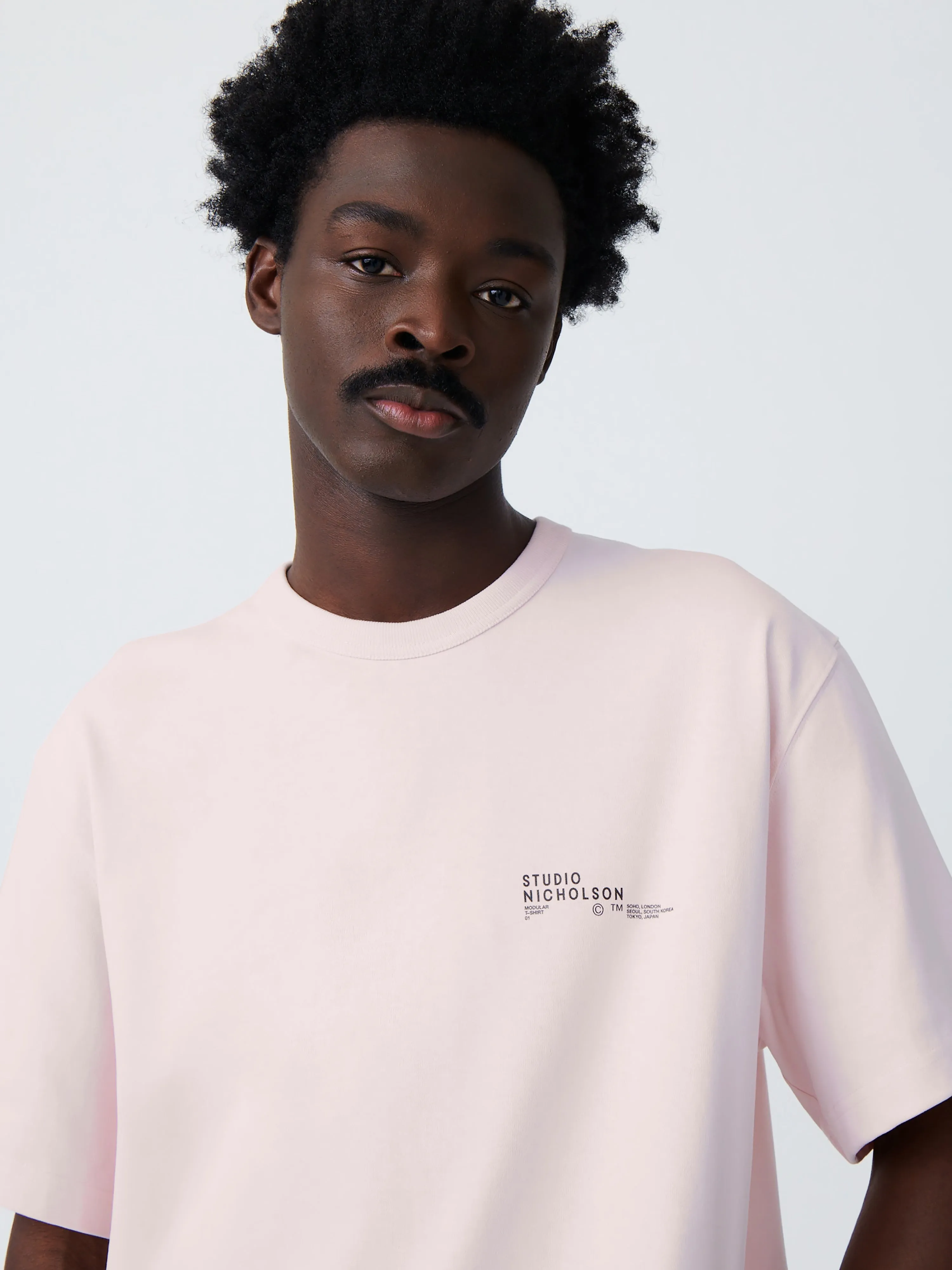 Module T-Shirt in Miami Pink sold by Studio Nicholson product image thumbnail 5