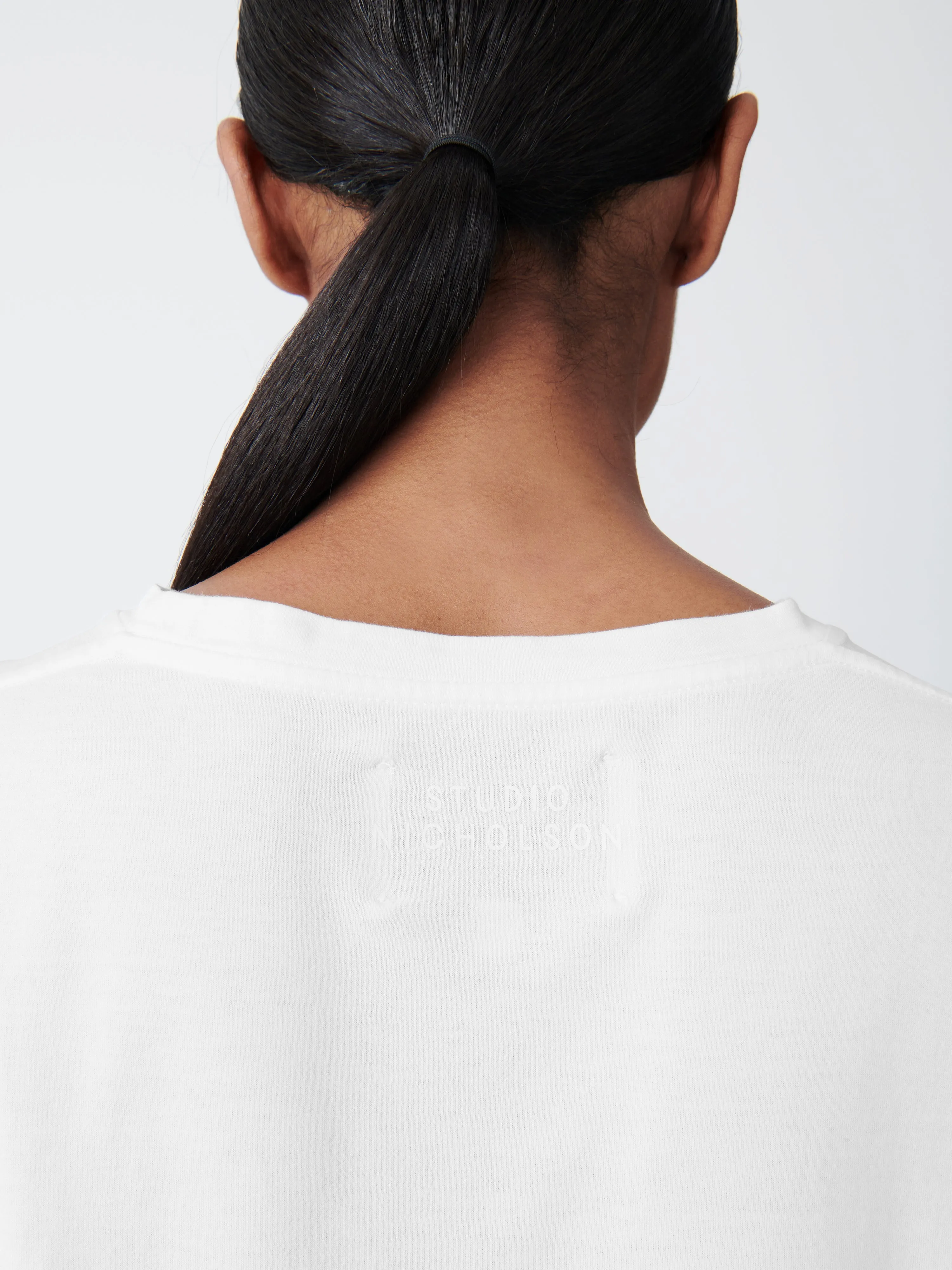 Simmons T-Shirt in Optic White sold by Studio Nicholson product image thumbnail 5