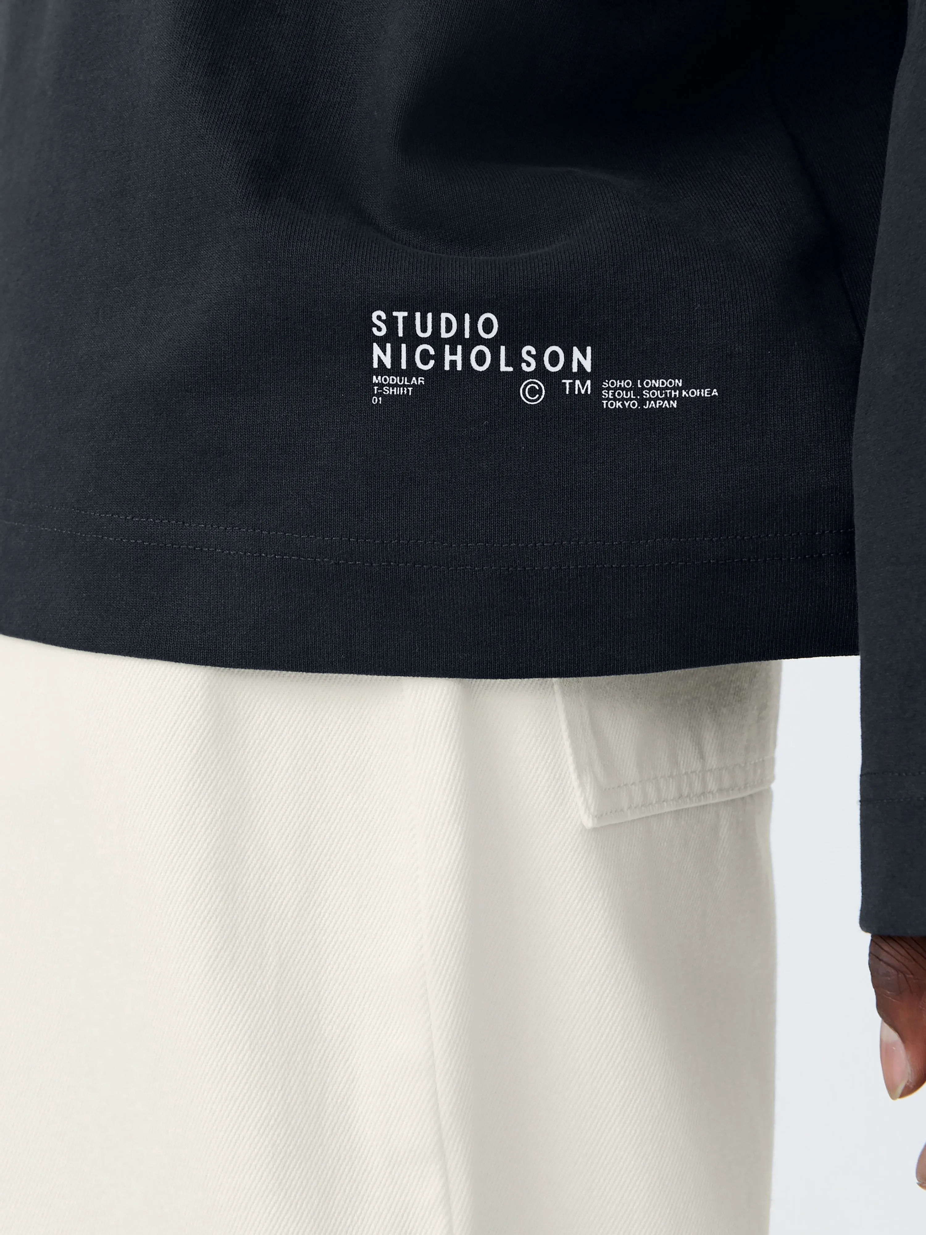 Platt T-Shirt in Darkest Navy sold by Studio Nicholson product image thumbnail 5