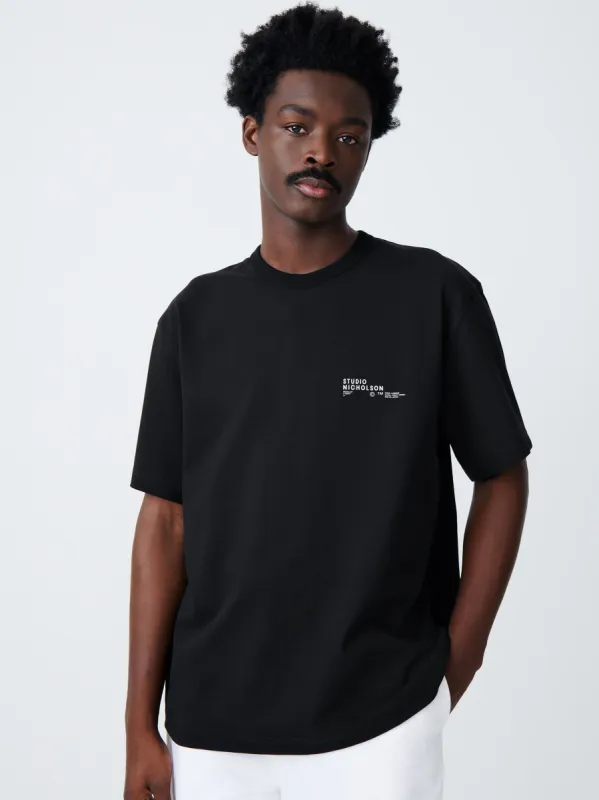 Module T-Shirt in Black sold by Studio Nicholson