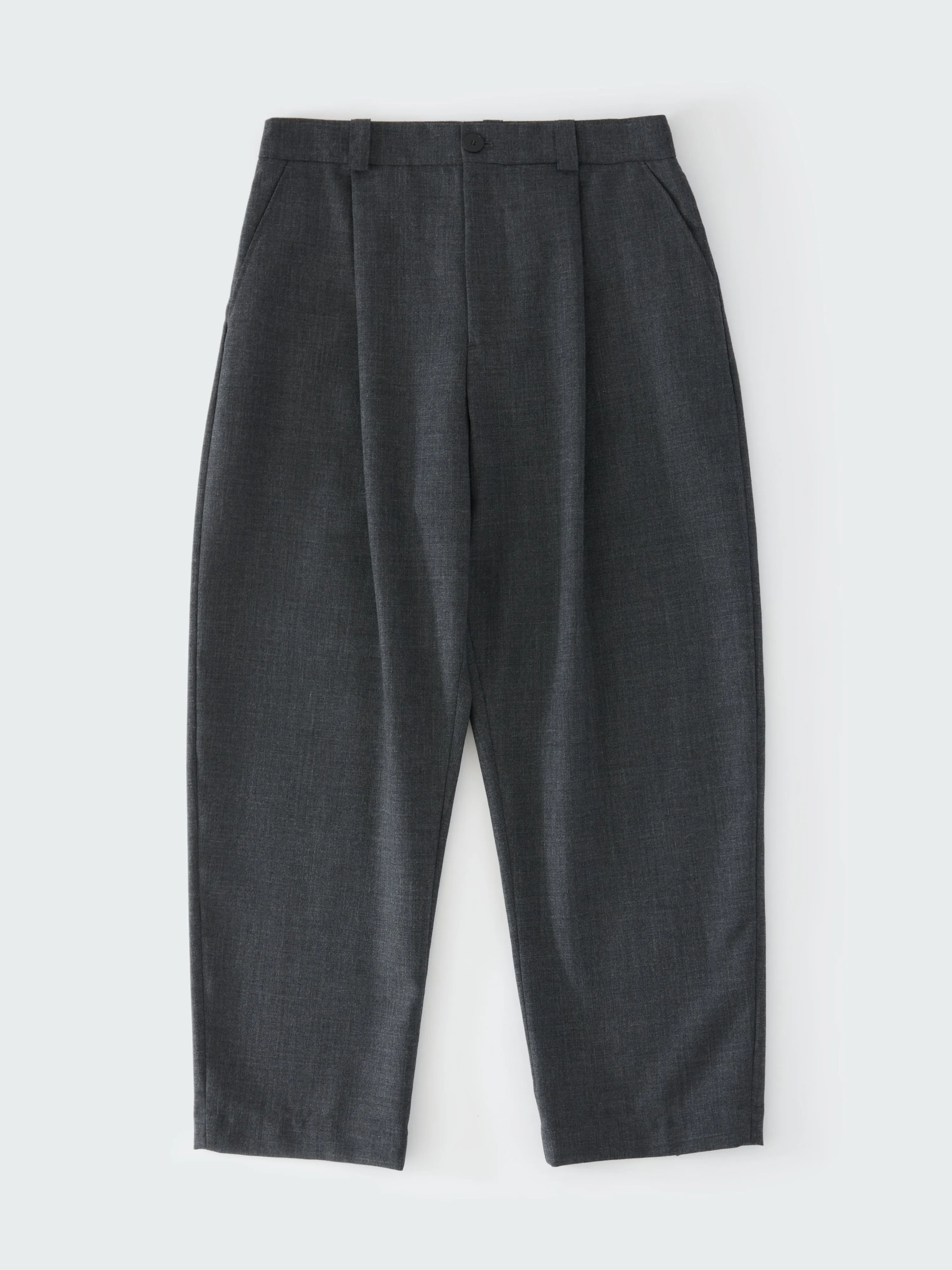 Tuck Tropical Wool Pant in Tarmac sold by Studio Nicholson product image thumbnail 4