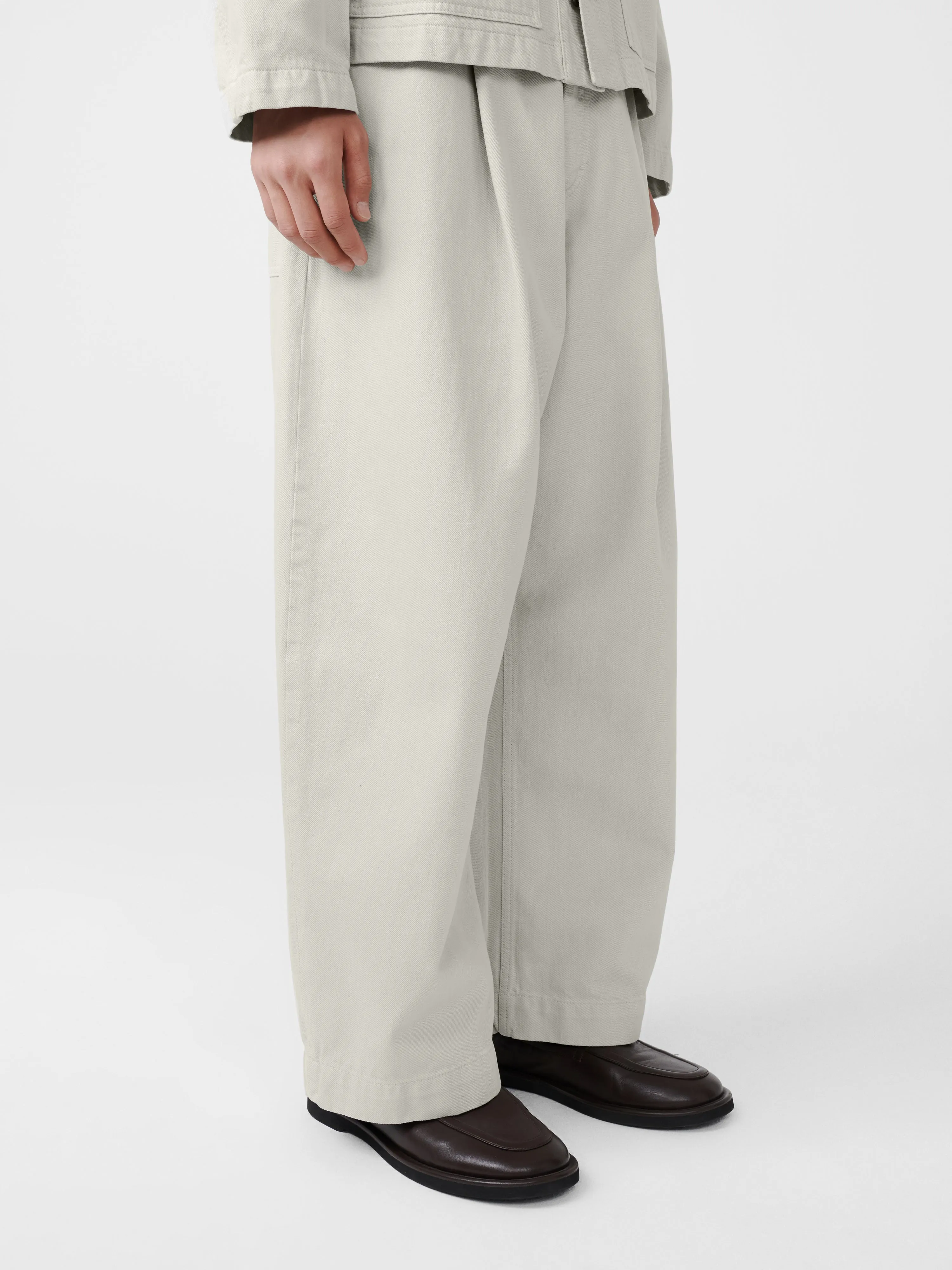 パンツ STUDIO NICHOLSON PUCH-SOFT WASHED DENIM Puch Denim Pant in Faded Indigo– Studio Nicholson