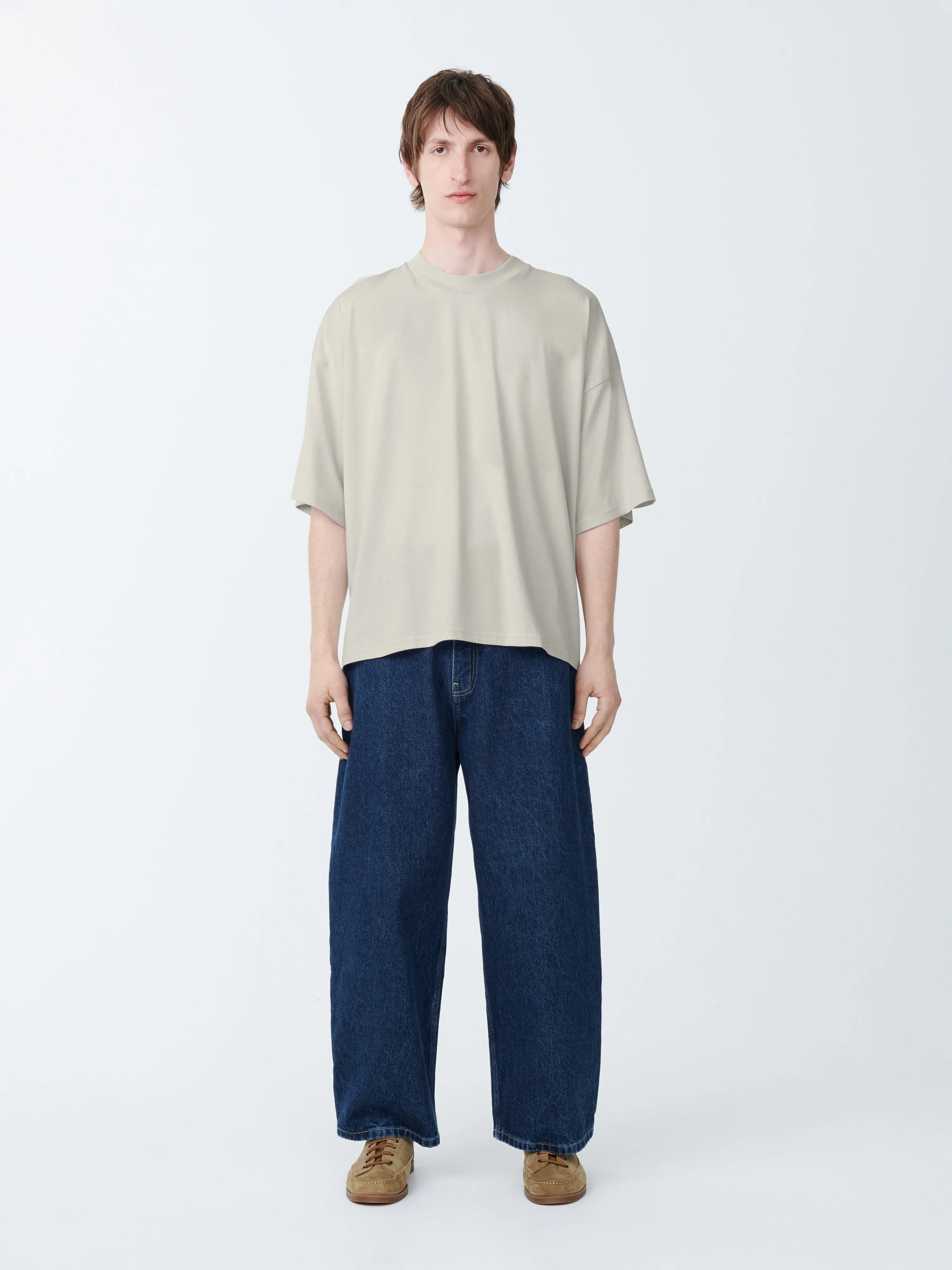 Piu T-Shirt in Dove sold by Studio Nicholson product image thumbnail 2