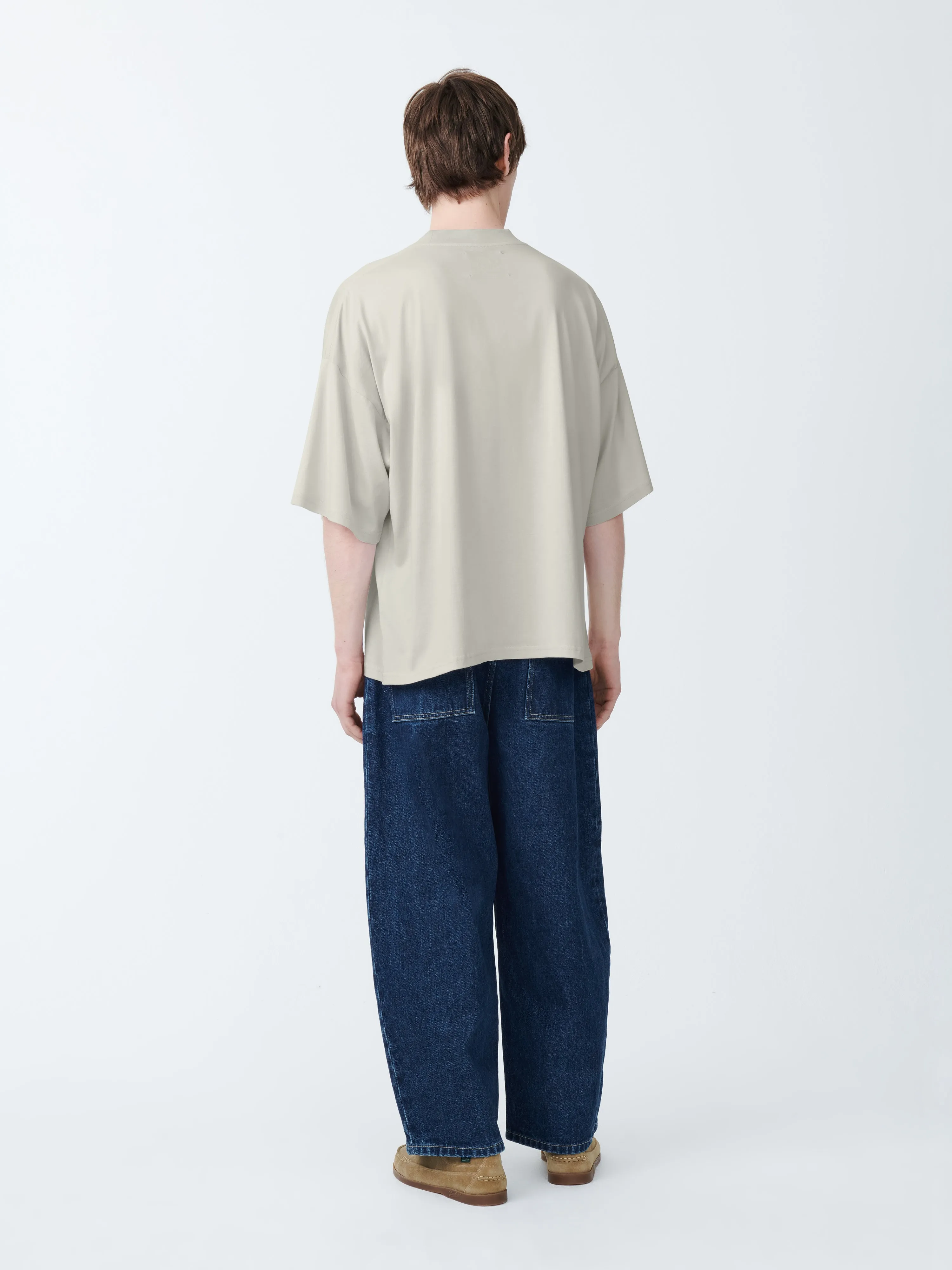 Piu T-Shirt in Dove sold by Studio Nicholson product image thumbnail 4