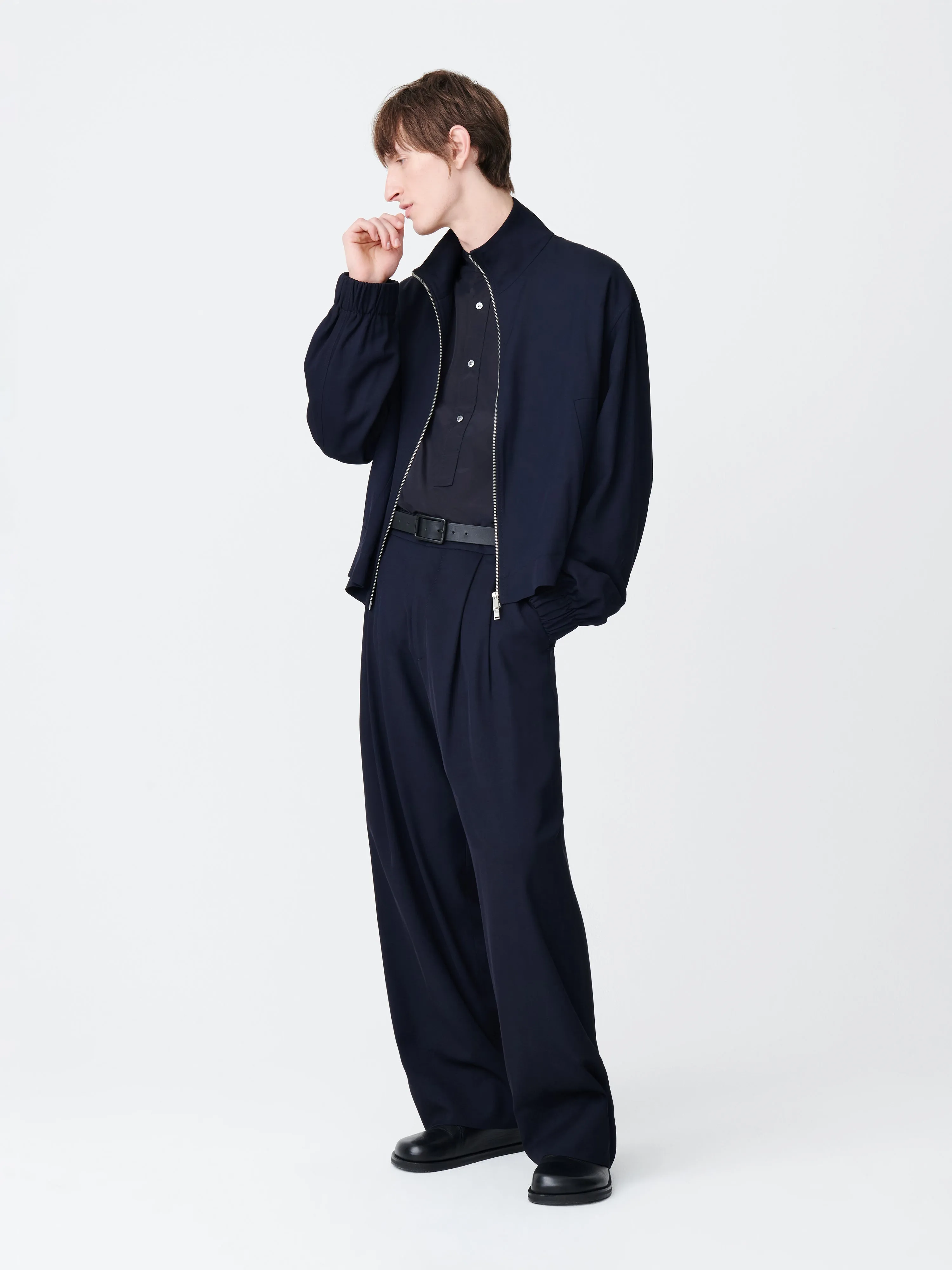 Kita Jacket in Darkest Navy sold by Studio Nicholson product image thumbnail 4