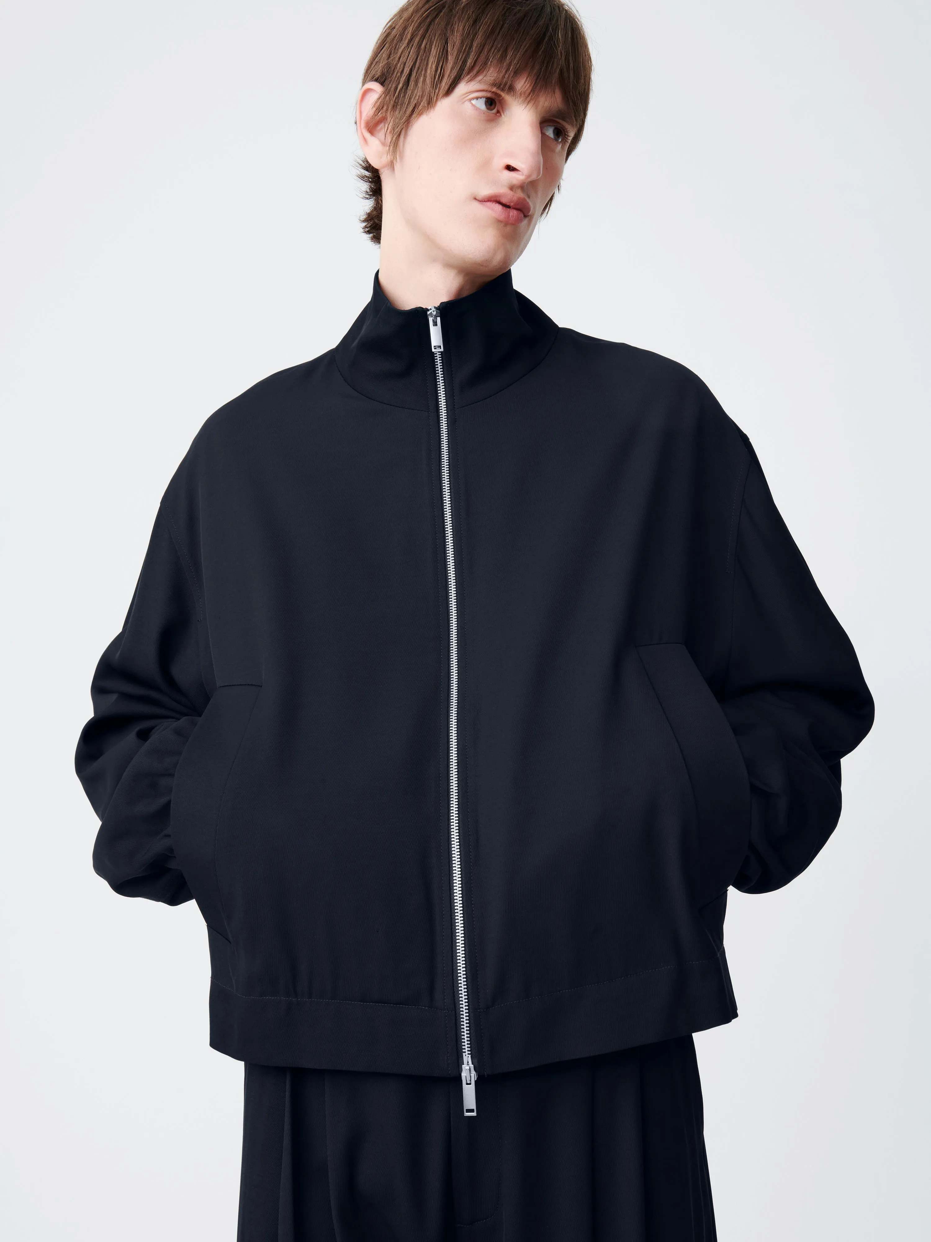 Kita Jacket in Darkest Navy sold by Studio Nicholson