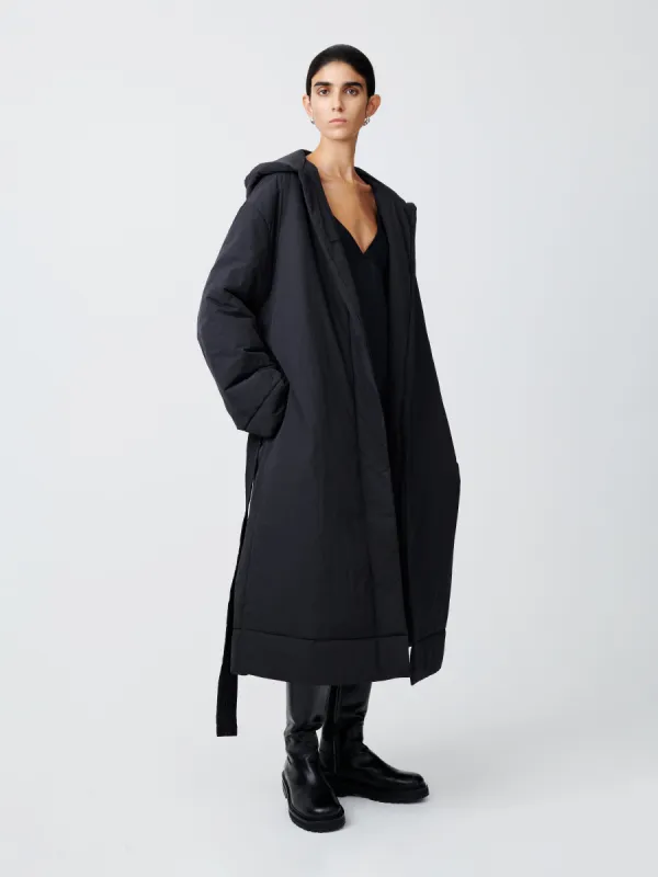 Kariba Ecodown Coat in Black made by Studio Nicholson