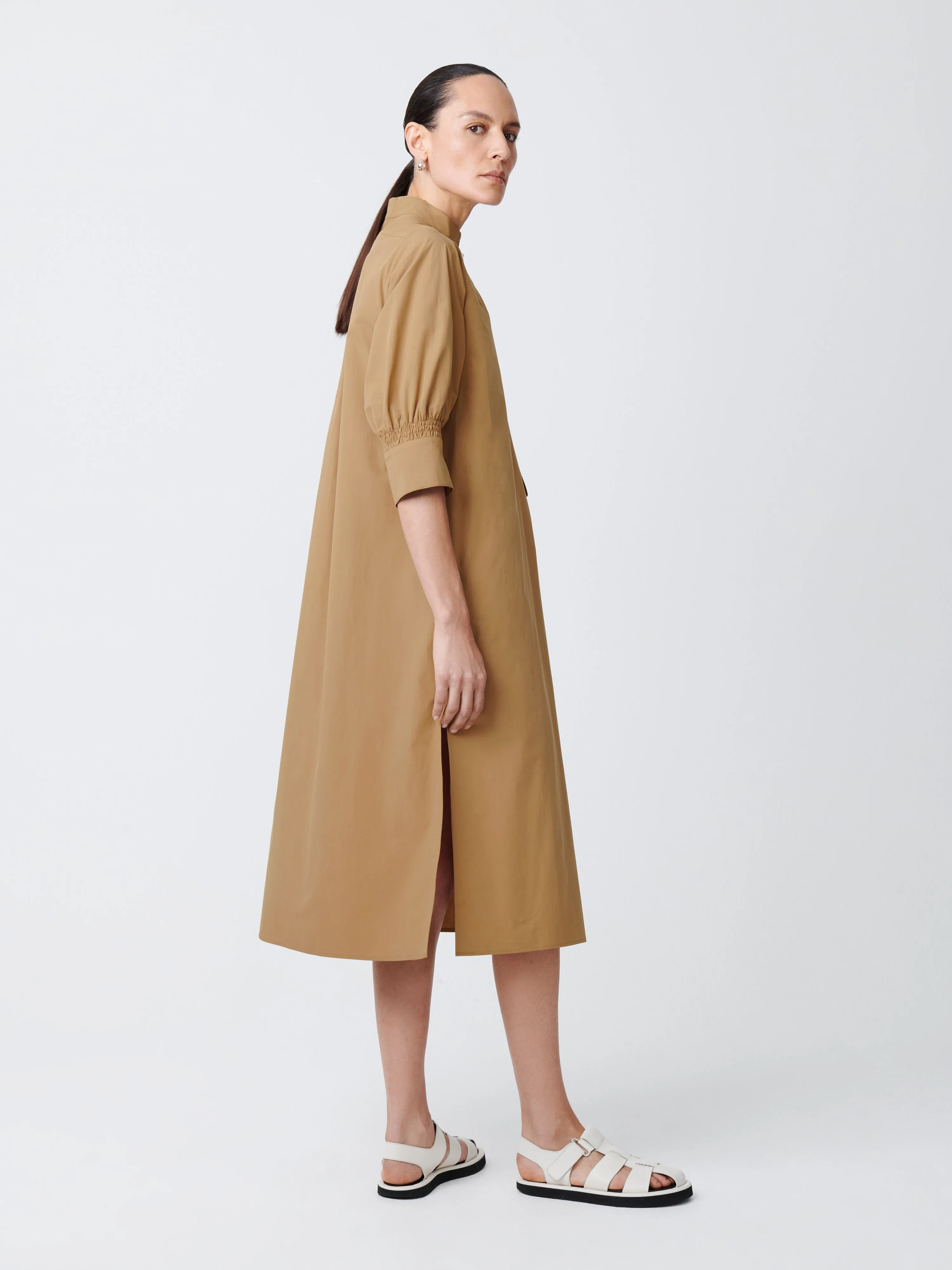 Knoll Dress in Sand sold by Studio Nicholson product image thumbnail 3
