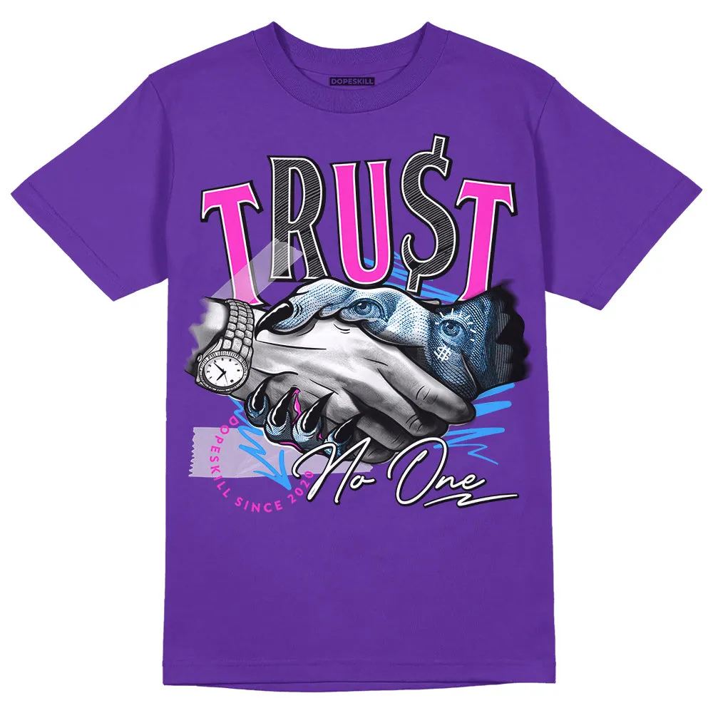 Dunk Purple Championship Court White DopeSkill Purple T-shirt Trust No One Graphic sold by DopeSkill
