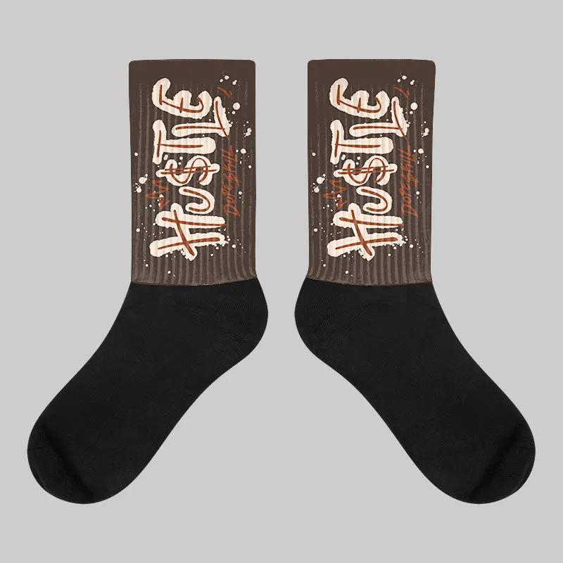 Mocha 1s DopeSkill Sublimated Socks Hustle Graphic sold by DopeSkill