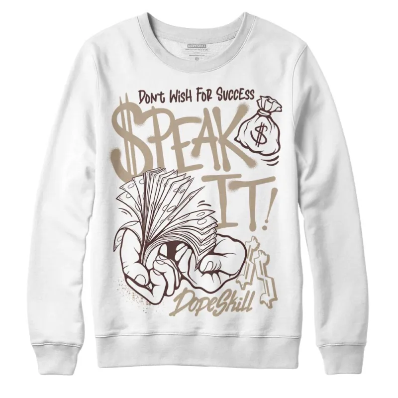 Latte 1s DopeSkill Sweatshirt Speak It Graphic sold by DopeSkill