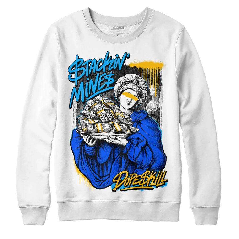 Royal Blue Collection DopeSkill Sweatshirt Stackin Mines Graphic sold by DopeSkill