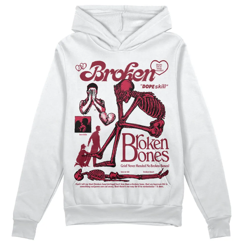 85 Metallic Burgundy 1s DopeSkill Hoodie Sweatshirt Broken Bones Graphic sold by DopeSkill