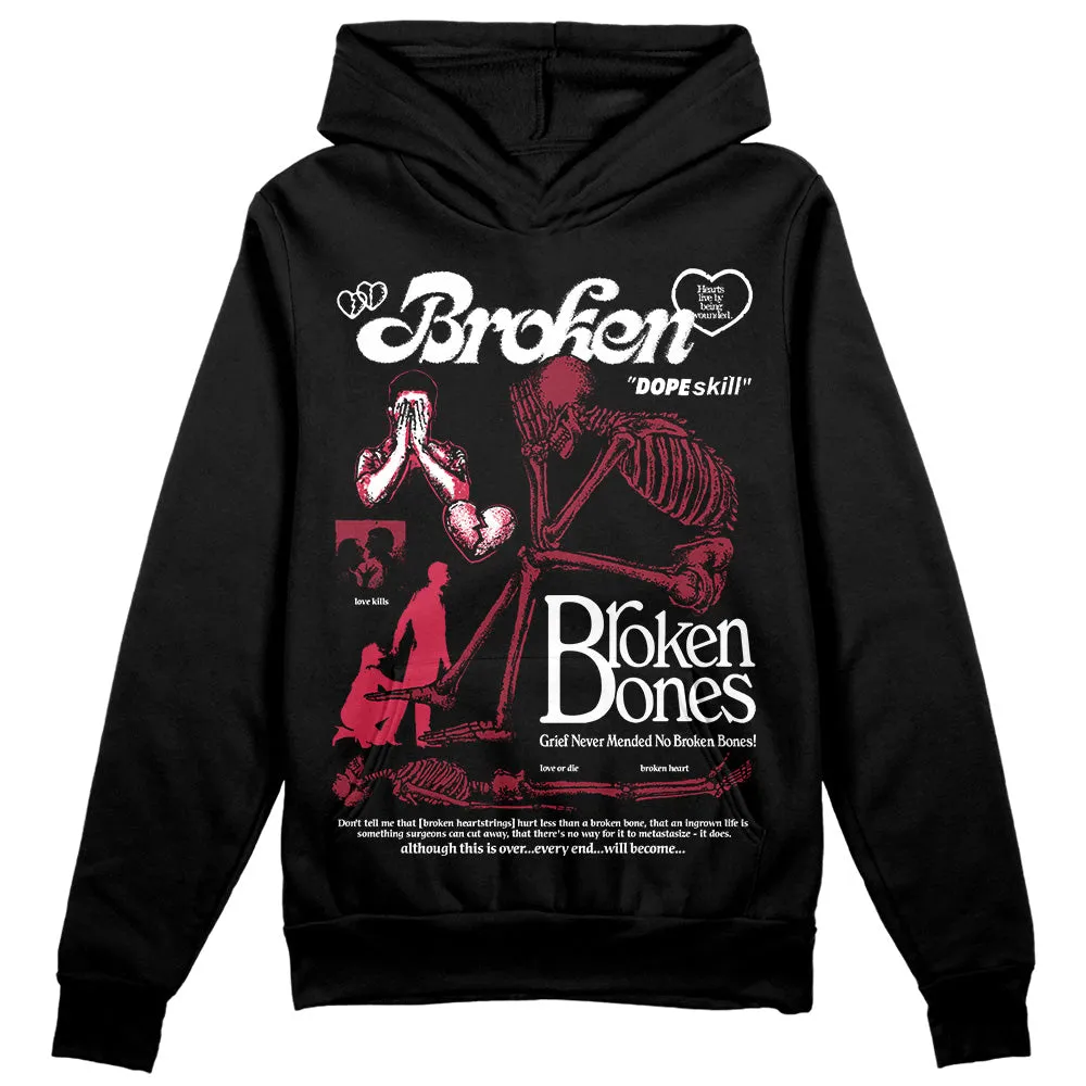 85 Metallic Burgundy 1s DopeSkill Hoodie Sweatshirt Broken Bones Graphic sold by DopeSkill product image thumbnail 2