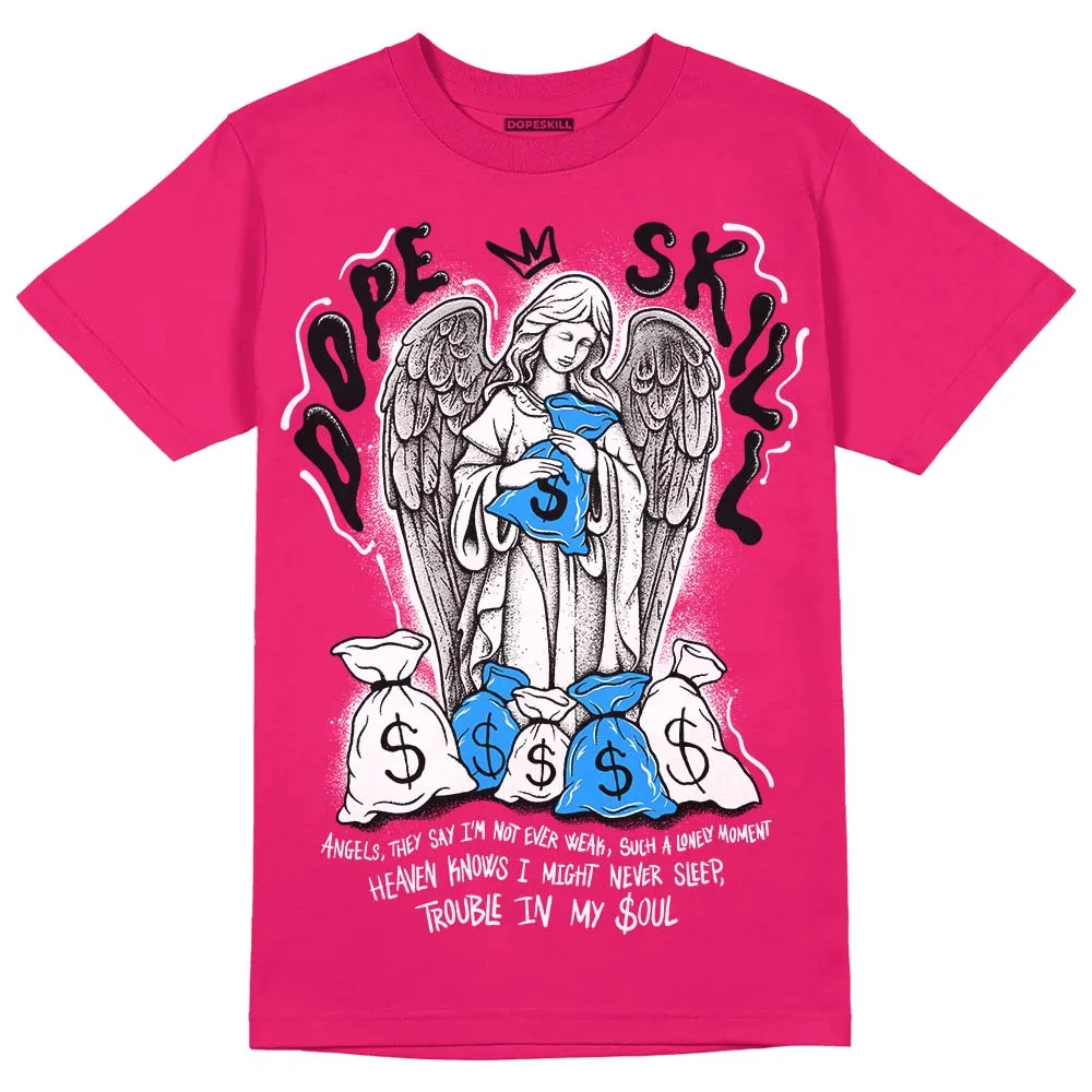 Dunk Obsidian Fierce Pink DopeSkill Pink T-Shirt Angels Graphic sold by DopeSkill