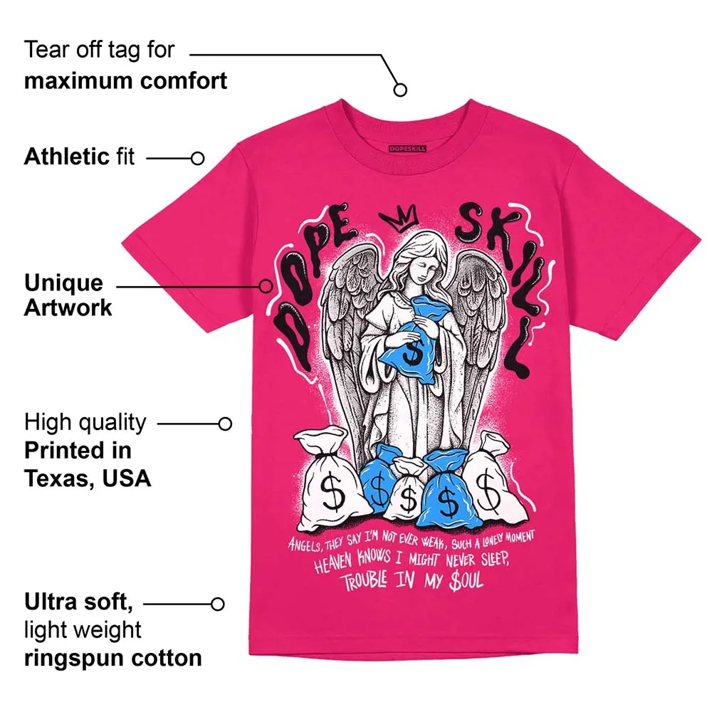 Dunk Obsidian Fierce Pink DopeSkill Pink T-Shirt Angels Graphic sold by DopeSkill product image thumbnail 2