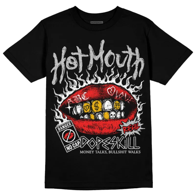 AJ Spizike Bred DopeSkill T-Shirt Hot Mouth Graphic sold by DopeSkill