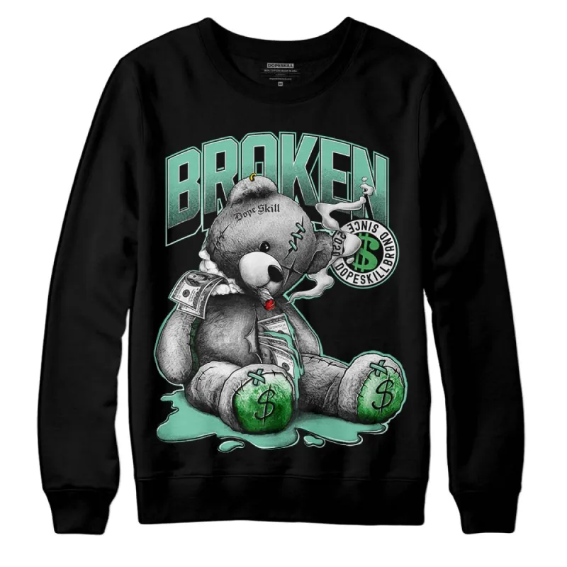 Green Glow 1s DopeSkill Sweatshirt Sick Bear Graphic sold by DopeSkill