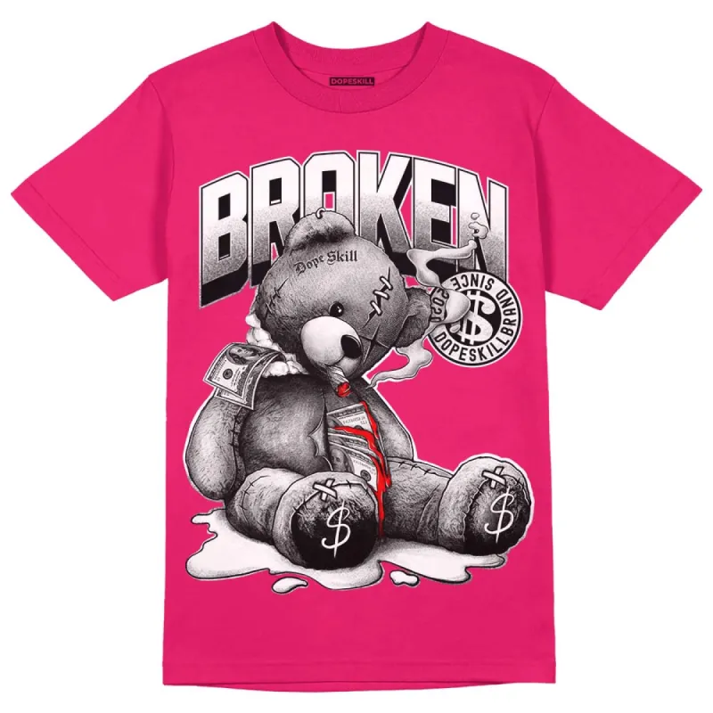 Dunk Obsidian Fierce Pink DopeSkill Pink T-Shirt Sick Bear Graphic sold by DopeSkill