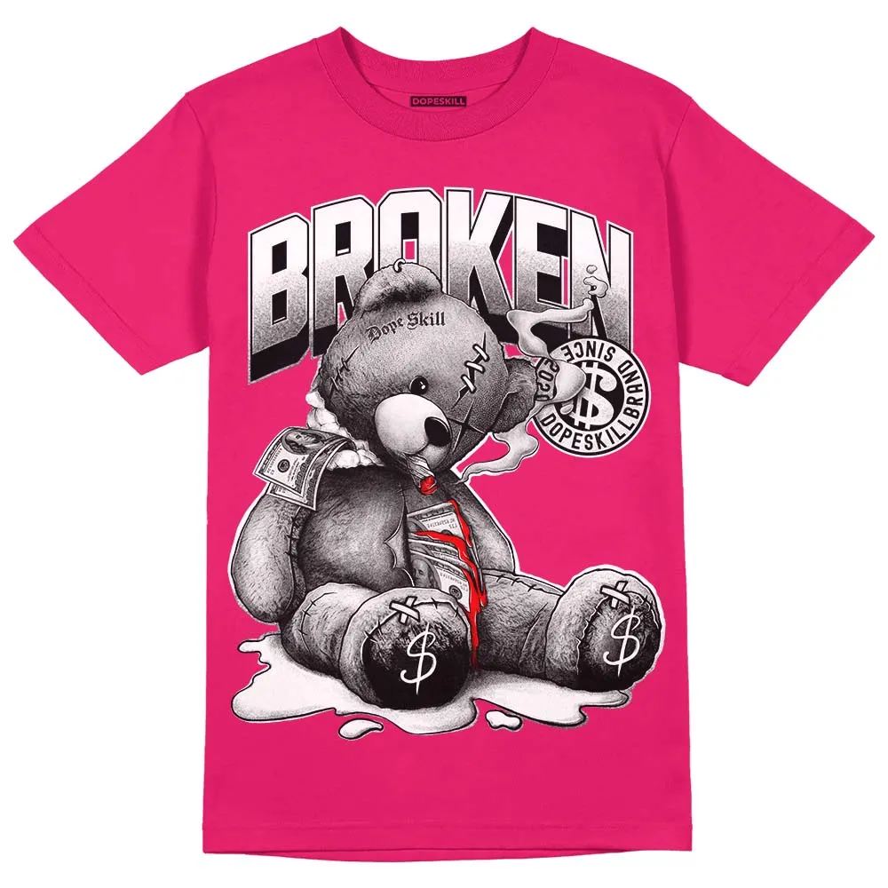 Dunk Obsidian Fierce Pink DopeSkill Pink T-Shirt Sick Bear Graphic sold by DopeSkill
