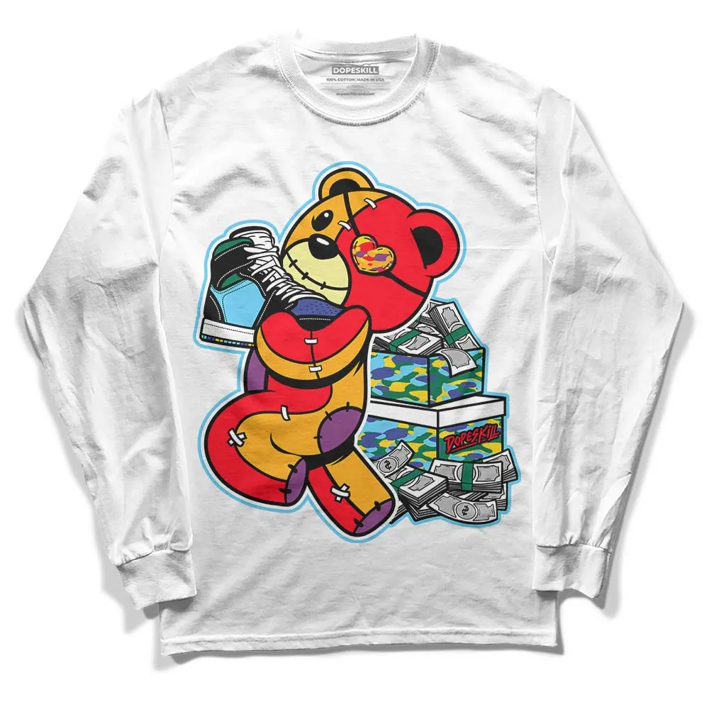 GS 'Six Championships' 1s DopeSkill Long Sleeve T-Shirt Bear Steals Sneaker Graphic sold by DopeSkill product image thumbnail 2