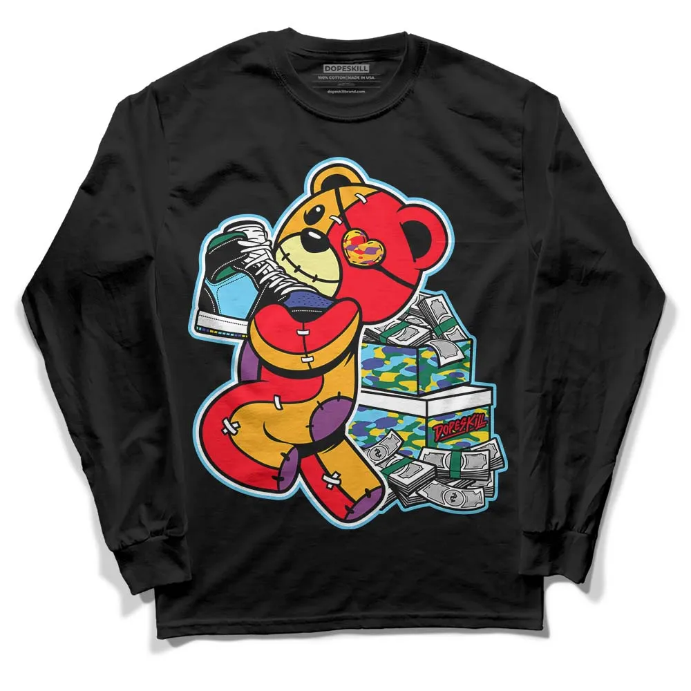 GS 'Six Championships' 1s DopeSkill Long Sleeve T-Shirt Bear Steals Sneaker Graphic sold by DopeSkill