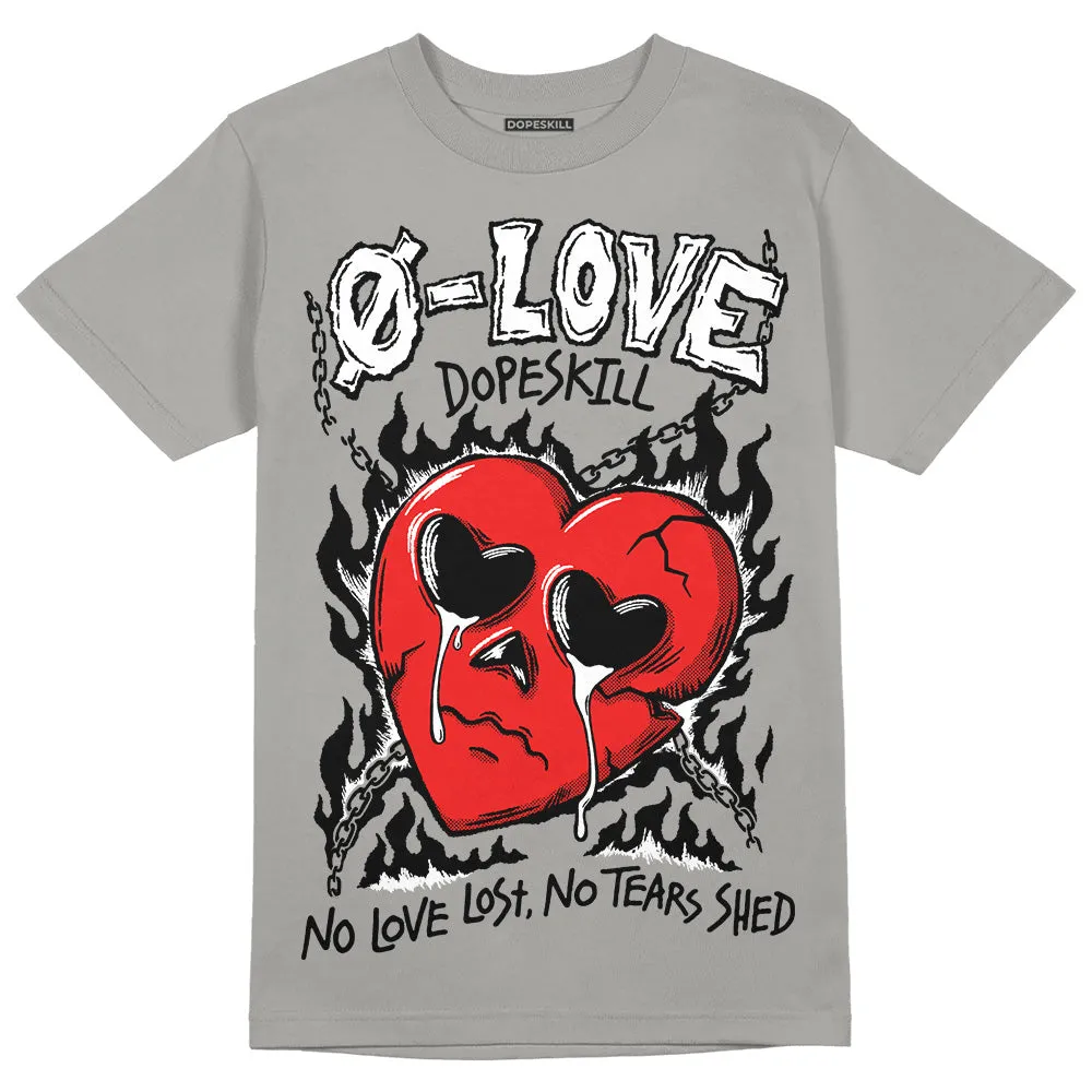 Grey Collection DopeSkill Grey T-shirt No Love Graphic sold by DopeSkill