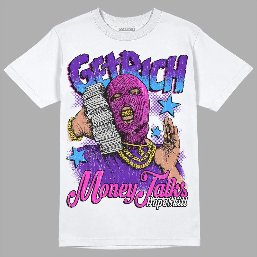 Dunk Purple Championship Court White DopeSkill T-Shirt Get Rich Graphic sold by DopeSkill