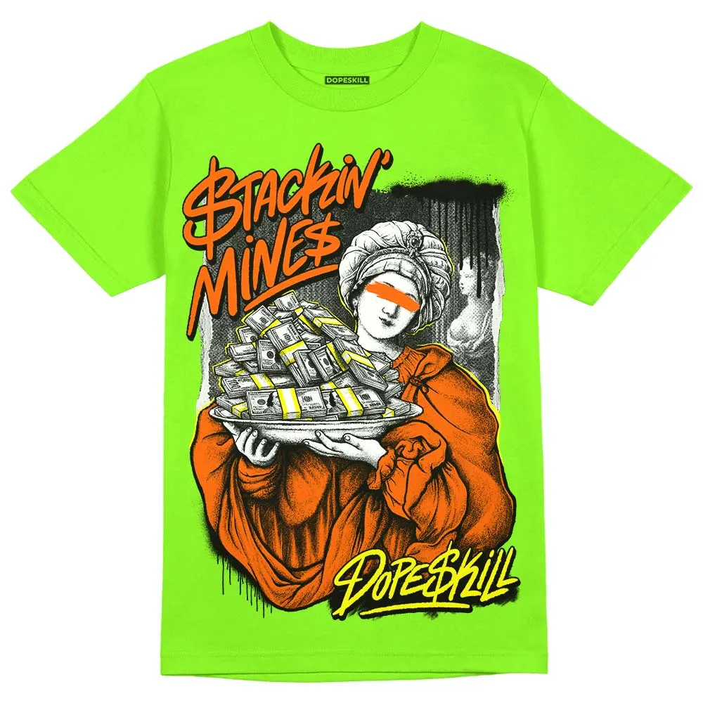 Neon Green Collection DopeSkill Neon Green T-shirt Stackin Mines Graphic sold by DopeSkill