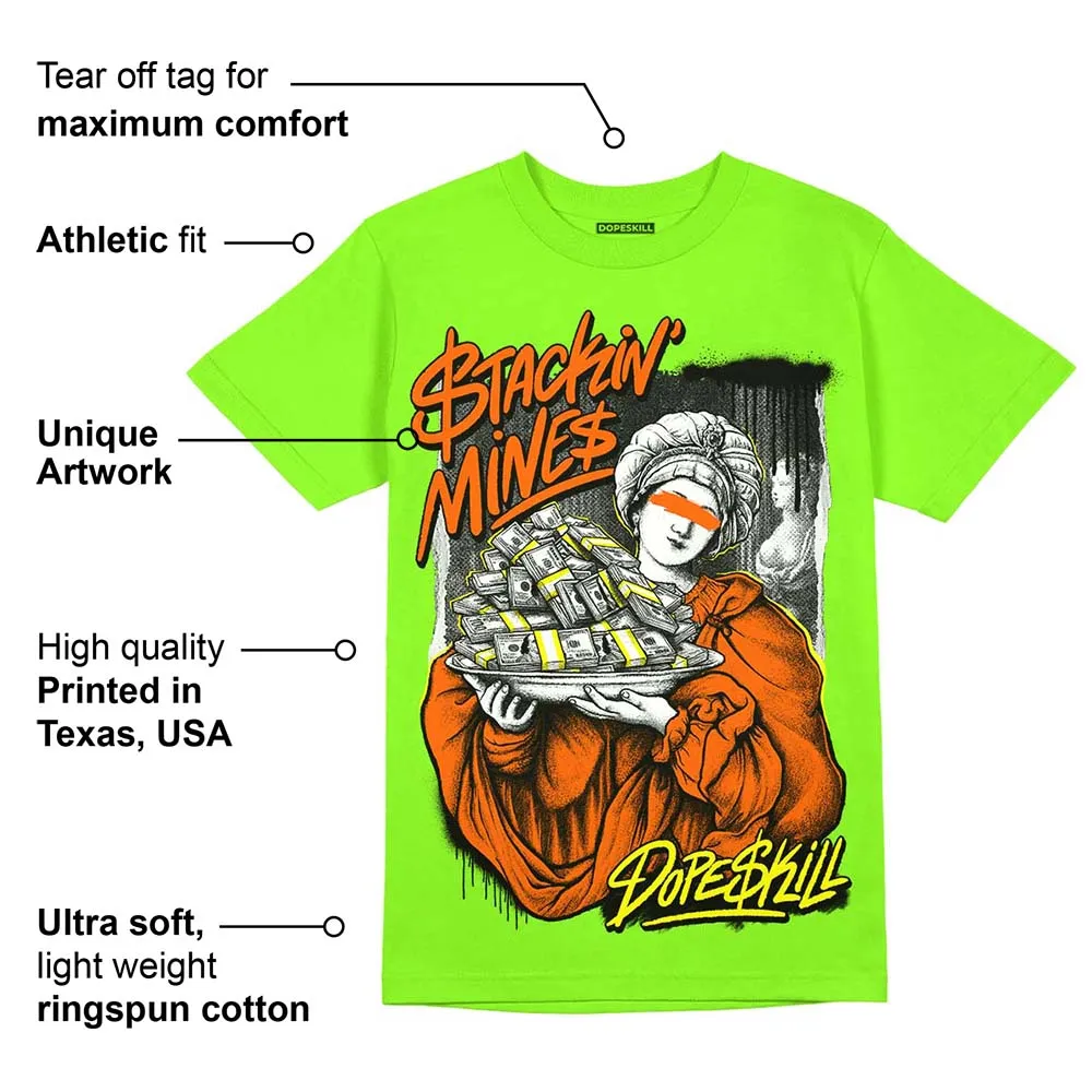 Neon Green Collection DopeSkill Neon Green T-shirt Stackin Mines Graphic sold by DopeSkill product image thumbnail 2