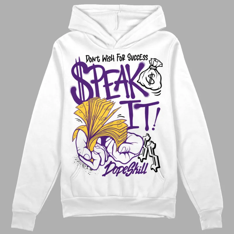 Field Purple 12s DopeSkill Hoodie Sweatshirt Speak It Graphic sold by DopeSkill