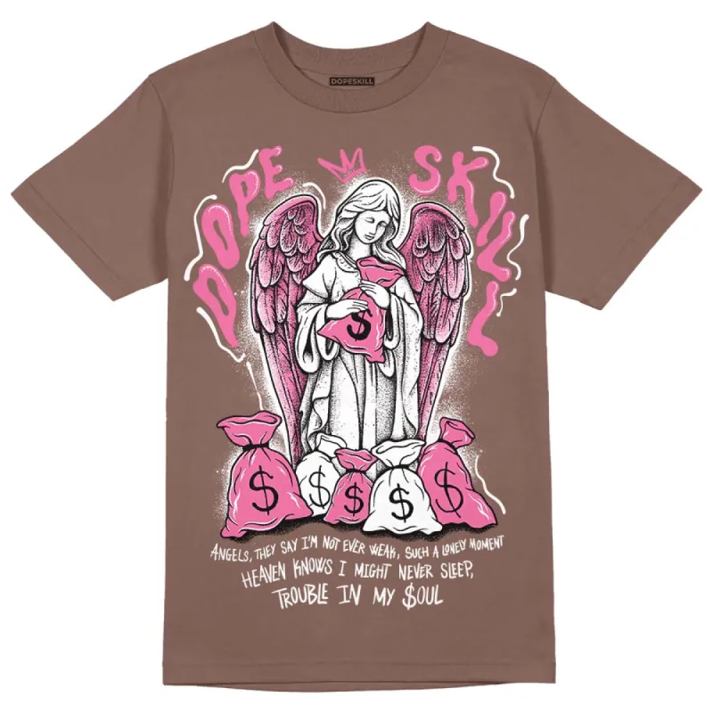 Dunk Smokey Mauve Playful Pink White Brown DopeSkill Brown Savana T-shirt Angels Graphic sold by DopeSkill