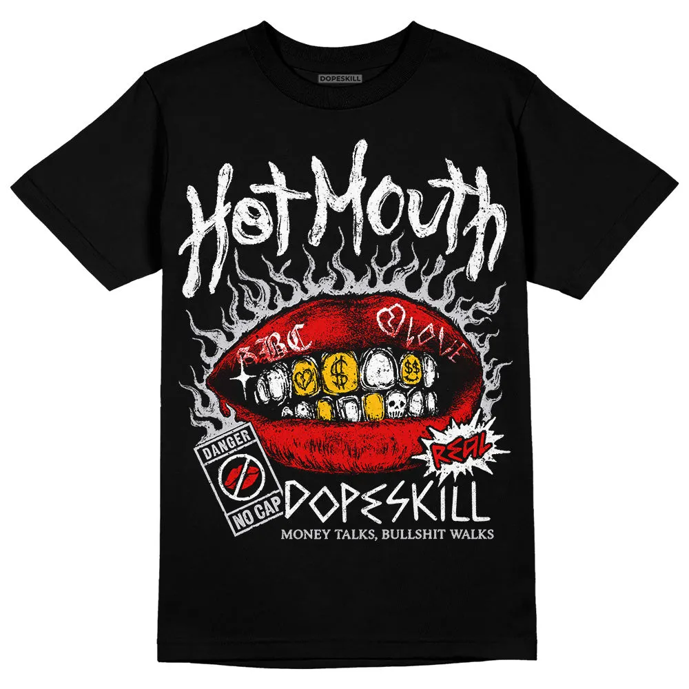 Red Cement 4S DopeSkill T-Shirt Hot Mouth Graphic sold by DopeSkill product image thumbnail 2