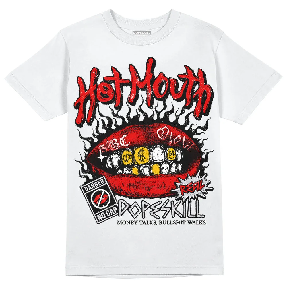 Red Cement 4S DopeSkill T-Shirt Hot Mouth Graphic sold by DopeSkill