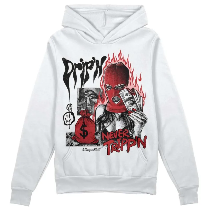 Red Taxi 12s DopeSkill Hoodie Sweatshirt Drip'n Never Tripp'n Graphic sold by DopeSkill