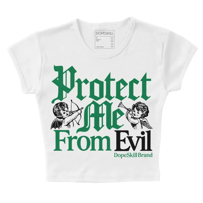 Lucky Green 5s DopeSkill Women's Crop Top Protect Me From Evil Graphic sold by DopeSkill