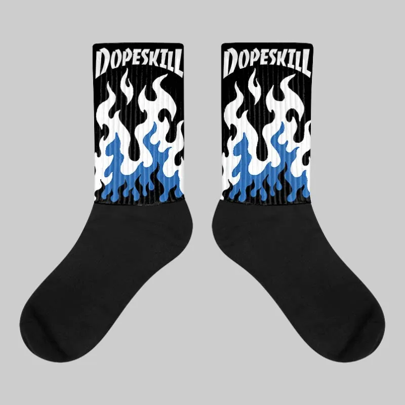 Space Jam 11s DopeSkill Sublimated Socks FIRE Graphic sold by DopeSkill