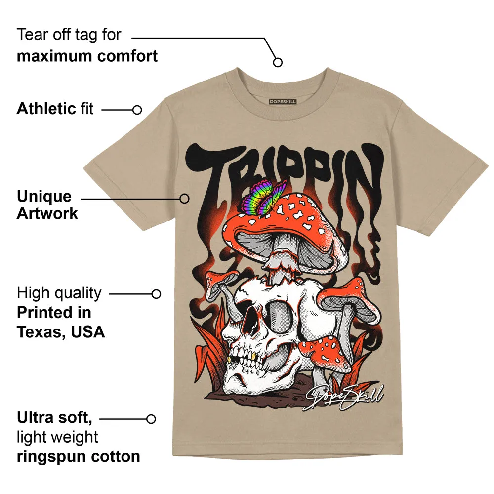 Latte 1s DopeSkill Medium Brown T-shirt Trippin Graphic sold by DopeSkill product image thumbnail 2