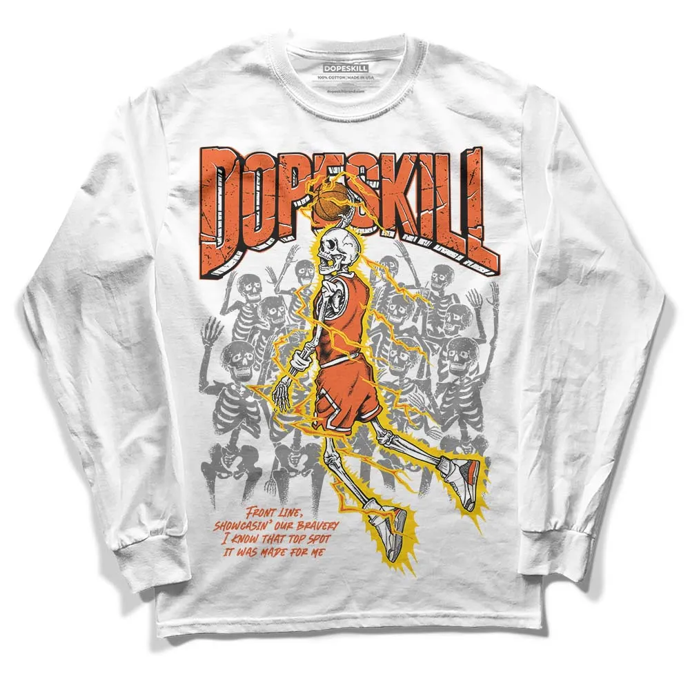 Georgia Peach 3s DopeSkill Long Sleeve T-Shirt Thunder Dunk Graphic sold by DopeSkill product image thumbnail 2