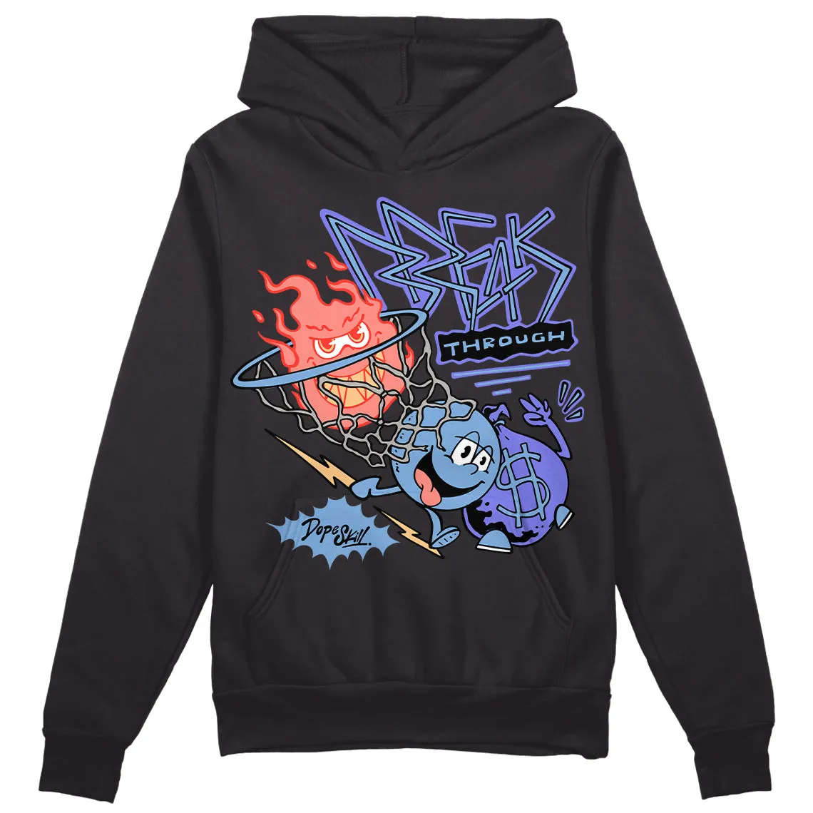University Blue Collection DopeSkill Hoodie Sweatshirt Break Through Graphic sold by DopeSkill product image thumbnail 2