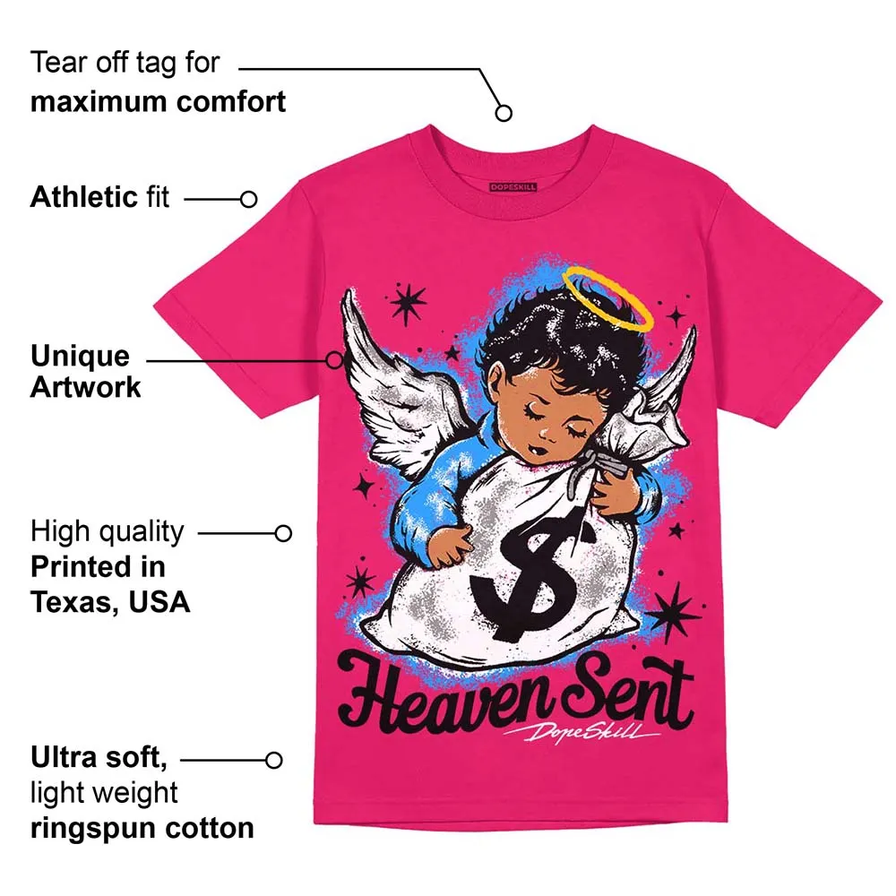 Dunk Obsidian Fierce Pink DopeSkill Pink T-Shirt Heaven Sent Graphic sold by DopeSkill product image thumbnail 2