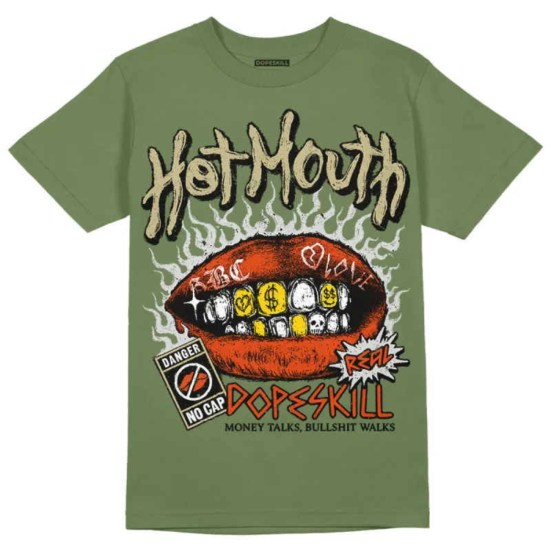Olive Collection DopeSkill Olive T-shirt Hot Mouth Graphic sold by DopeSkill