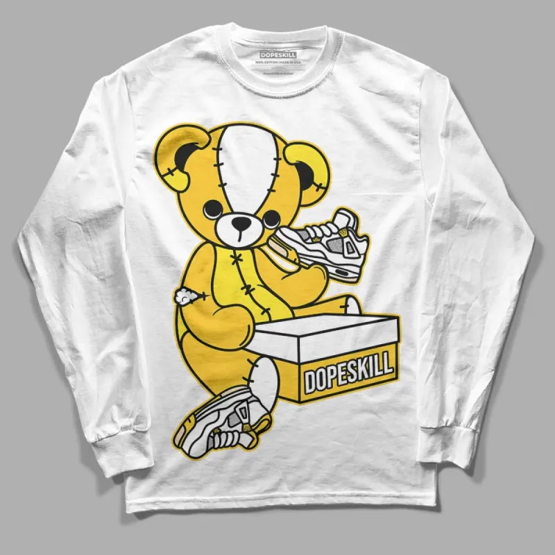 Vivid Sulfur 4s DopeSkill Long Sleeve T-Shirt Sneakerhead BEAR Graphic sold by DopeSkill