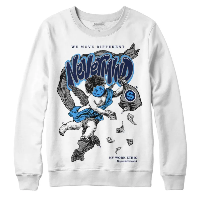AJ Spizike White Obsidian DopeSkill Sweatshirt Nevermind Graphic sold by DopeSkill