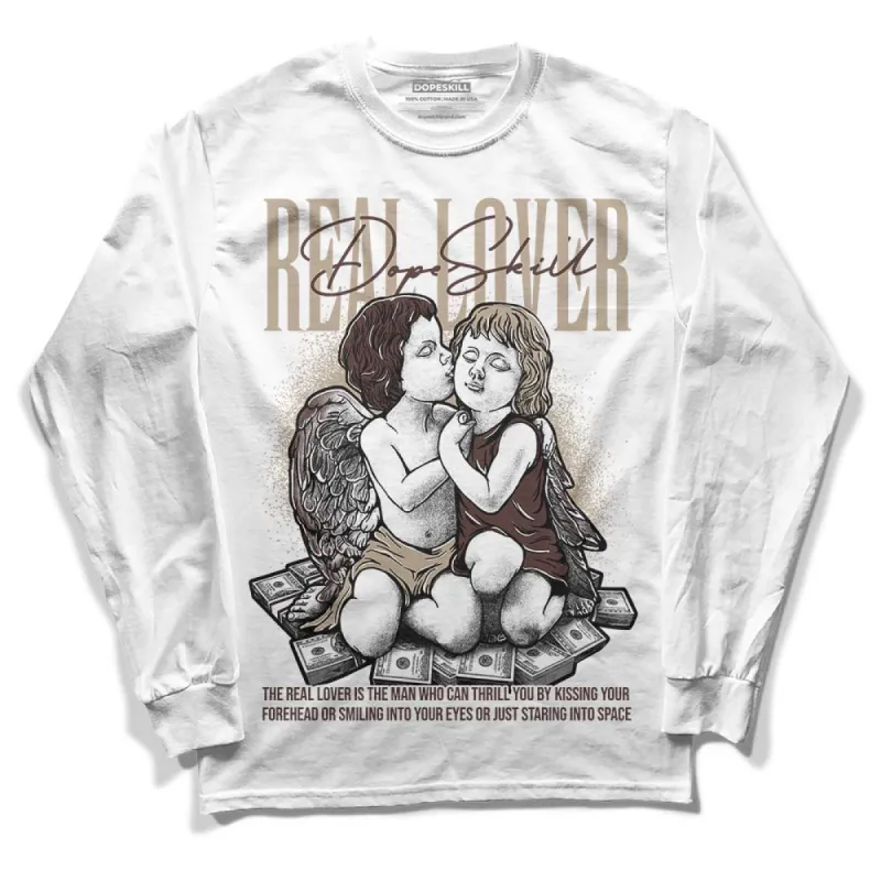 Latte 1s DopeSkill Long Sleeve T-Shirt Real Lover Graphic sold by DopeSkill