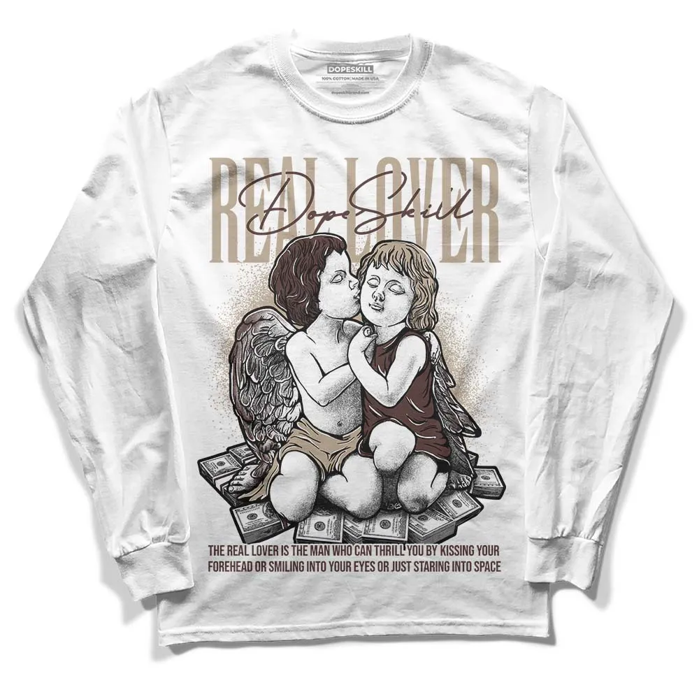 Latte 1s DopeSkill Long Sleeve T-Shirt Real Lover Graphic sold by DopeSkill