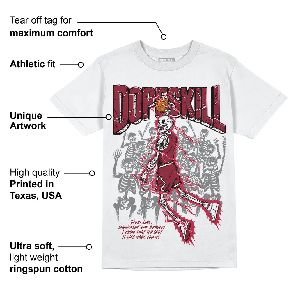 85 Metallic Burgundy 1s DopeSkill T-Shirt Thunder Dunk Graphic sold by DopeSkill product image thumbnail 3