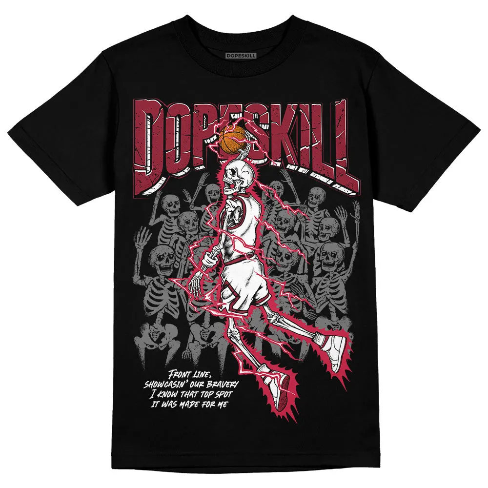 85 Metallic Burgundy 1s DopeSkill T-Shirt Thunder Dunk Graphic sold by DopeSkill product image thumbnail 2